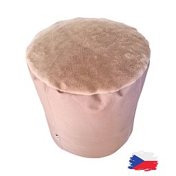 Obrázek pro produkt Válec kortexin béžový s fleecem⌀40X40 cm